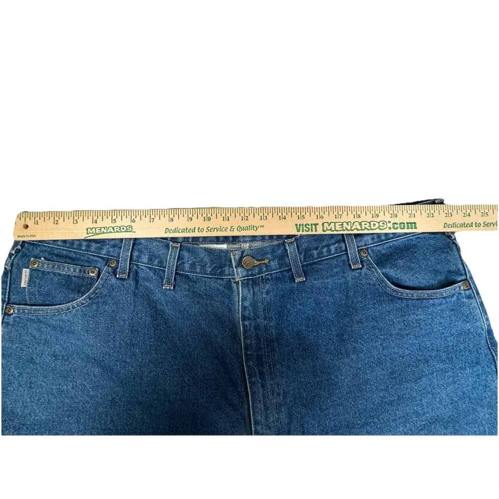 Carhartt B17 Relaxed Fit Denim Jeans Mens 48x32 Blue Medium Wash Vintage EUC